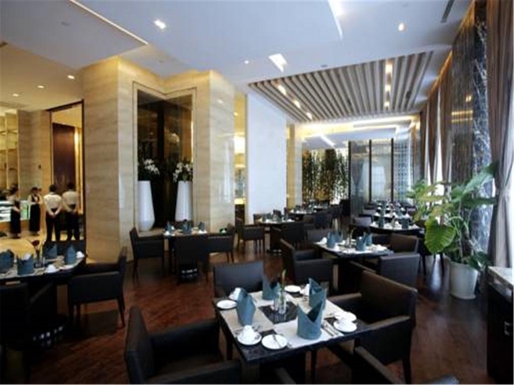 Shanghai Yuehua Hotel Restoran fotoğraf